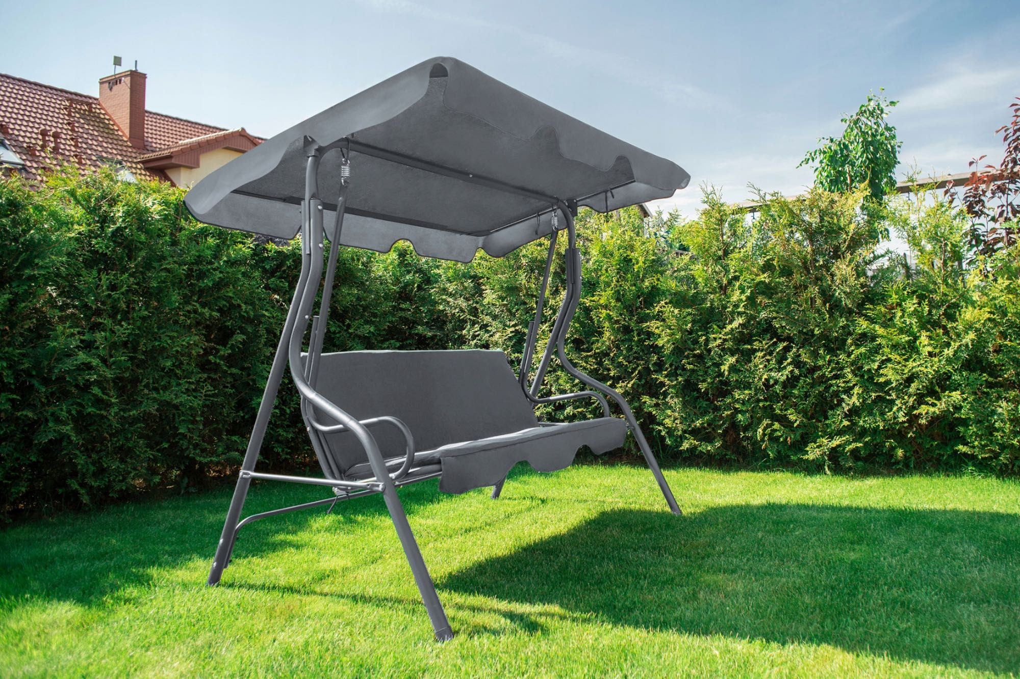 Huśtawka Ogrodowa Relax 3-os. + Miękki Materac GRATIS!