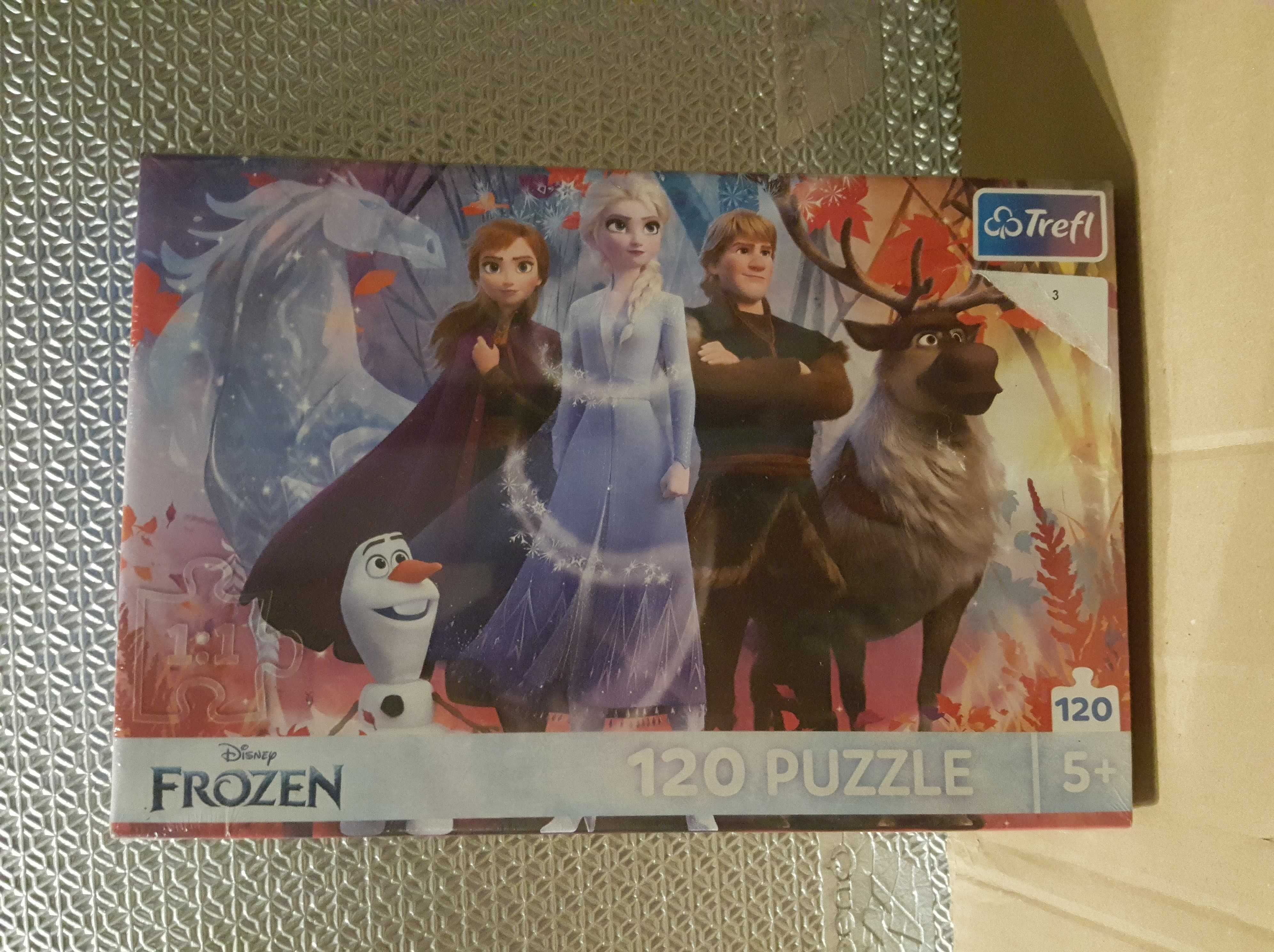 Frozen, puzzle, Disney, Kraina Lodu W Poszukiwaniu przygód, 120 el.