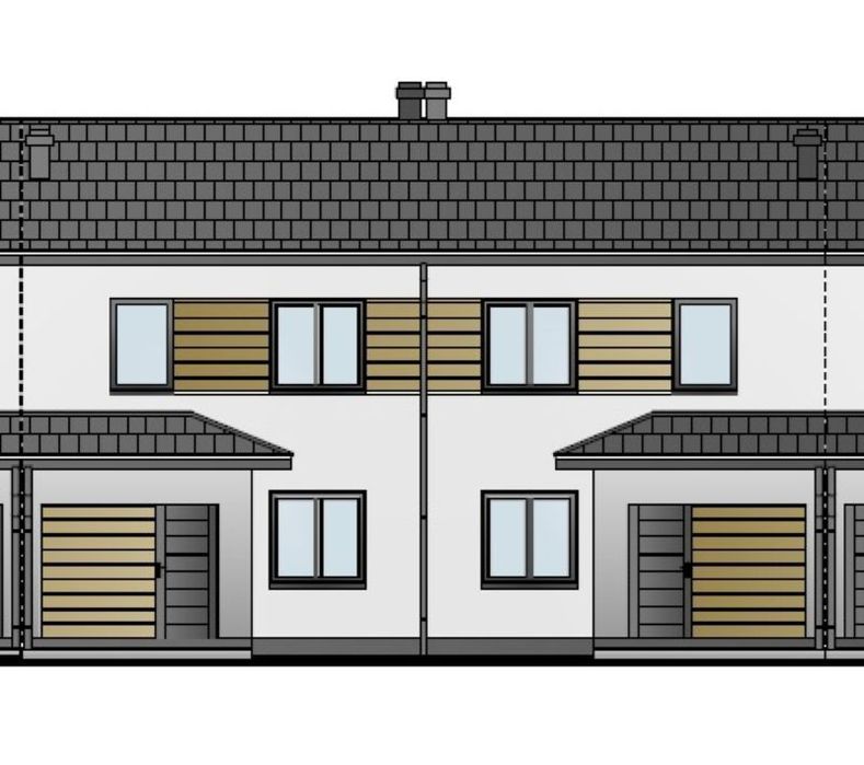 Nowy wygodny dom szeregowy za Galerią Miodową, 2  miejsca postojowe