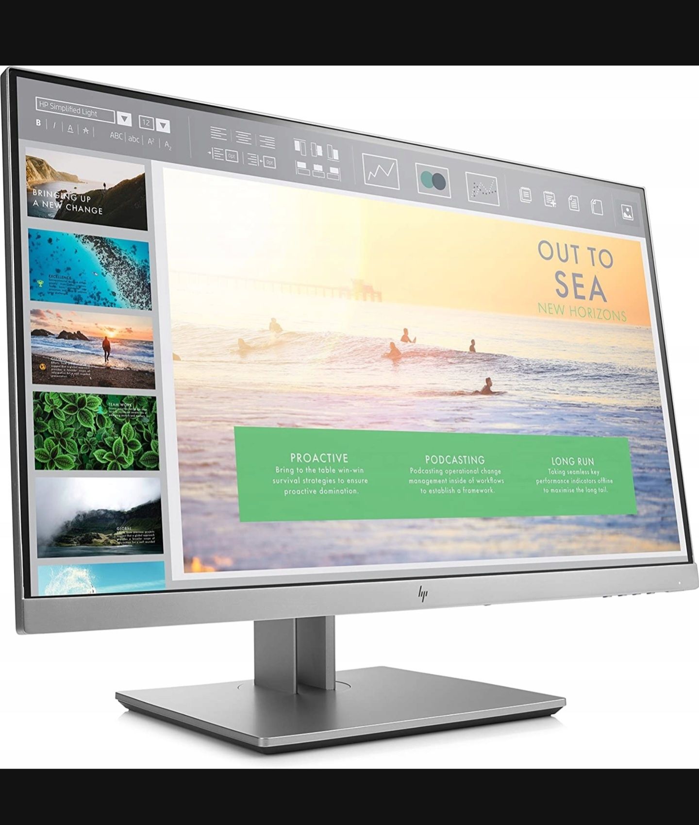Monitor bezramkowy HP EliteDisplay E233 23" FHD IPS HDMI DP kable kl.B