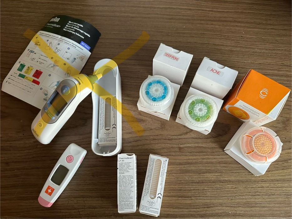 Электро массажер для лица Микротоки Насадки для щетки Clarisonic новые