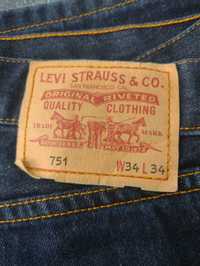 Spodnie jeansy Levi Strauss 34/34 Stan bdb