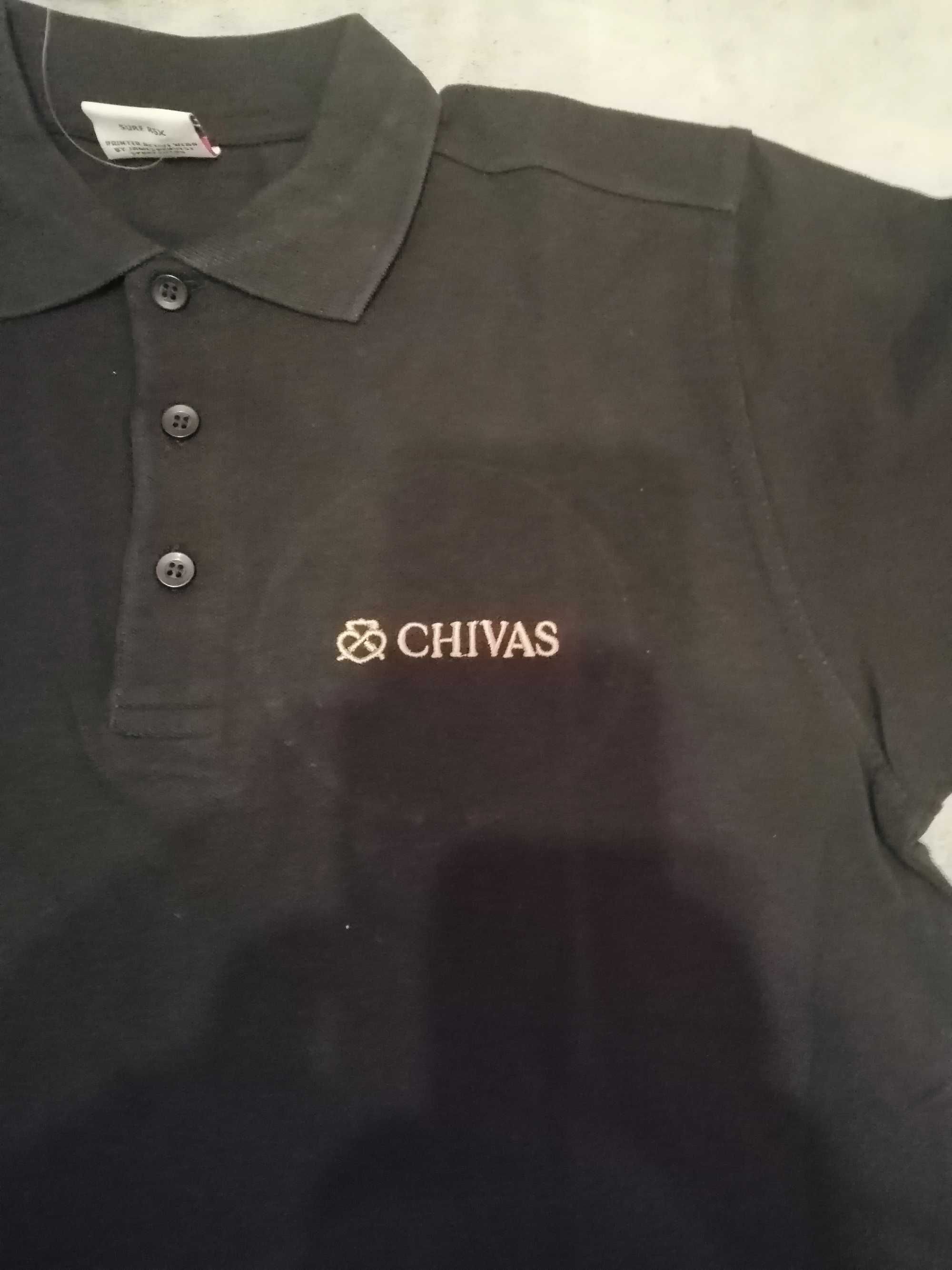 Koszulka polo nowa CHIVAS dla fana marki czarna M/L