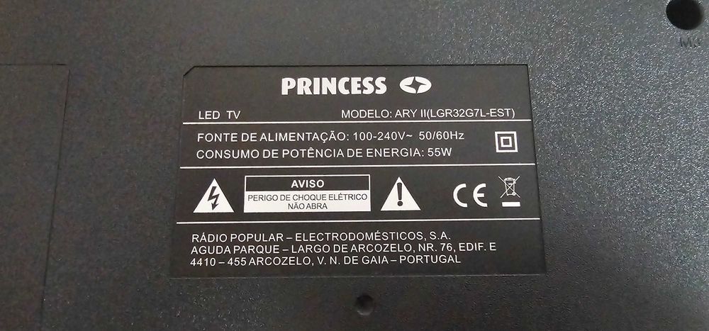 Placa TV LED Princess Ary II (LGR32G7L-EST)