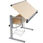 Mesa de desenho de inclinação e altura regulável
