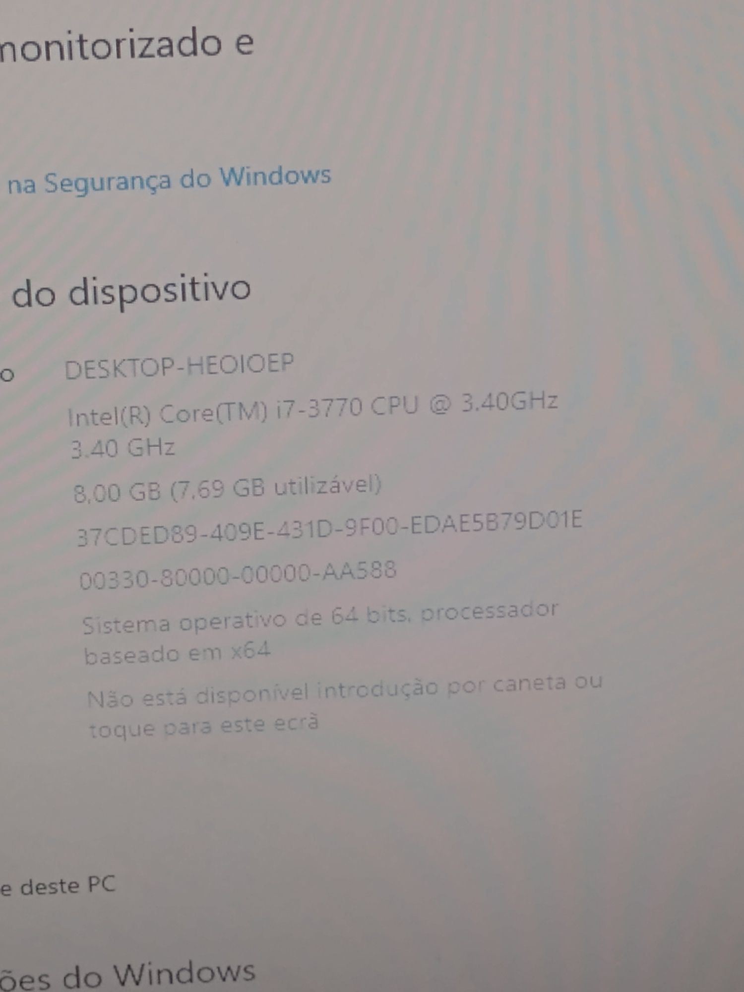 pc com i7 8 gb ram completo
