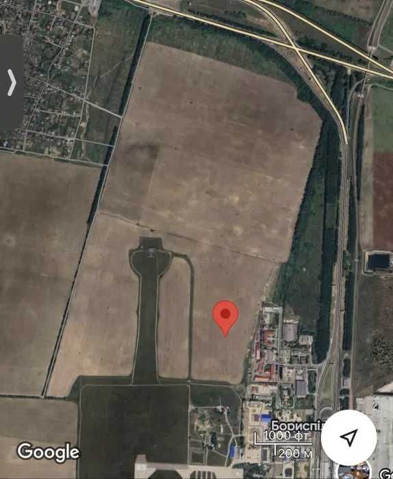 Продажа участка  земли под склады возле аэропорта Борисполь