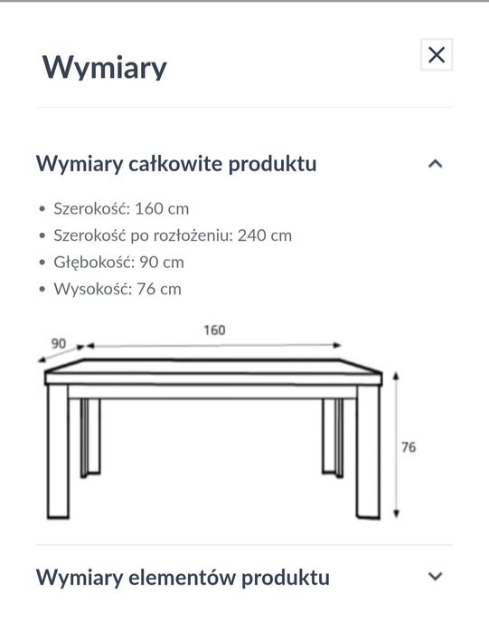 Stół do salonu, jadalni