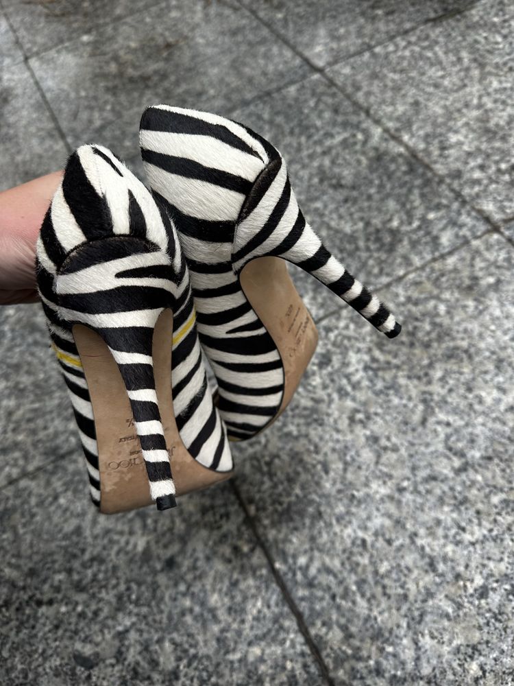 Szpilki czarno biale Jimmy Choo 40.5