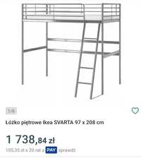 Łóżko piętrowe ikea