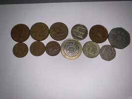 Zestaw monet Elisabeth II Elżbieta Anglia two pence