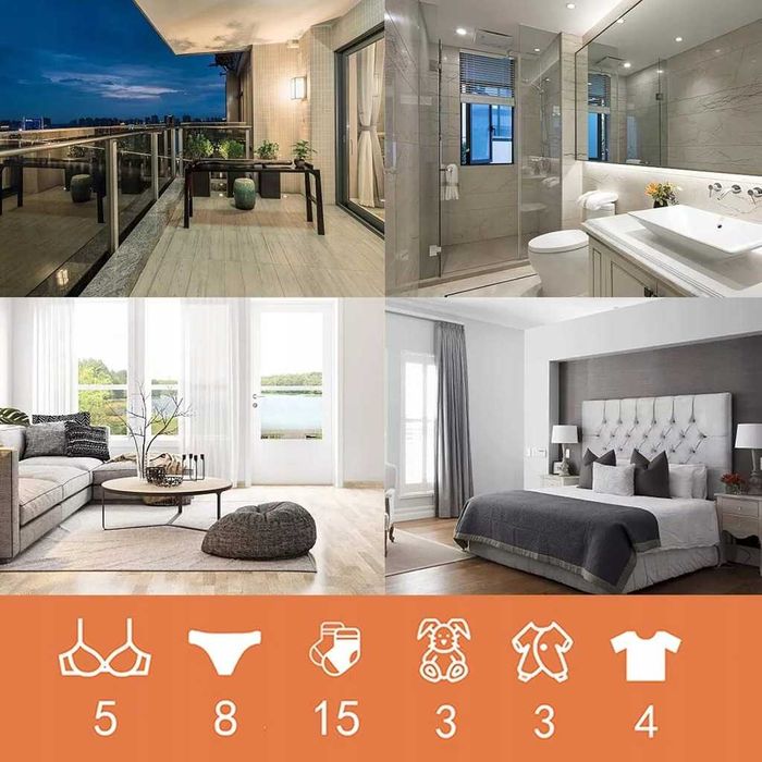 CEIEVER Przenośna pralka składana 12l z ultradźwiękami i sterylizac UV