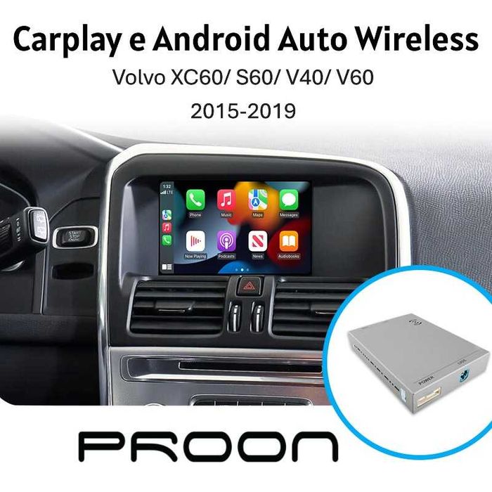 Box carplay android auto Modelos Volvo XC60 S60 V40 V60