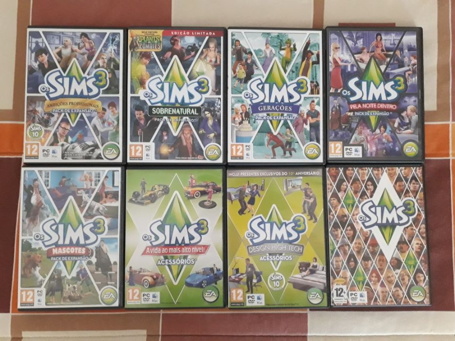 Jogos PC Sims 3, Jogo de base, Packs de Expansão e Acessórios
