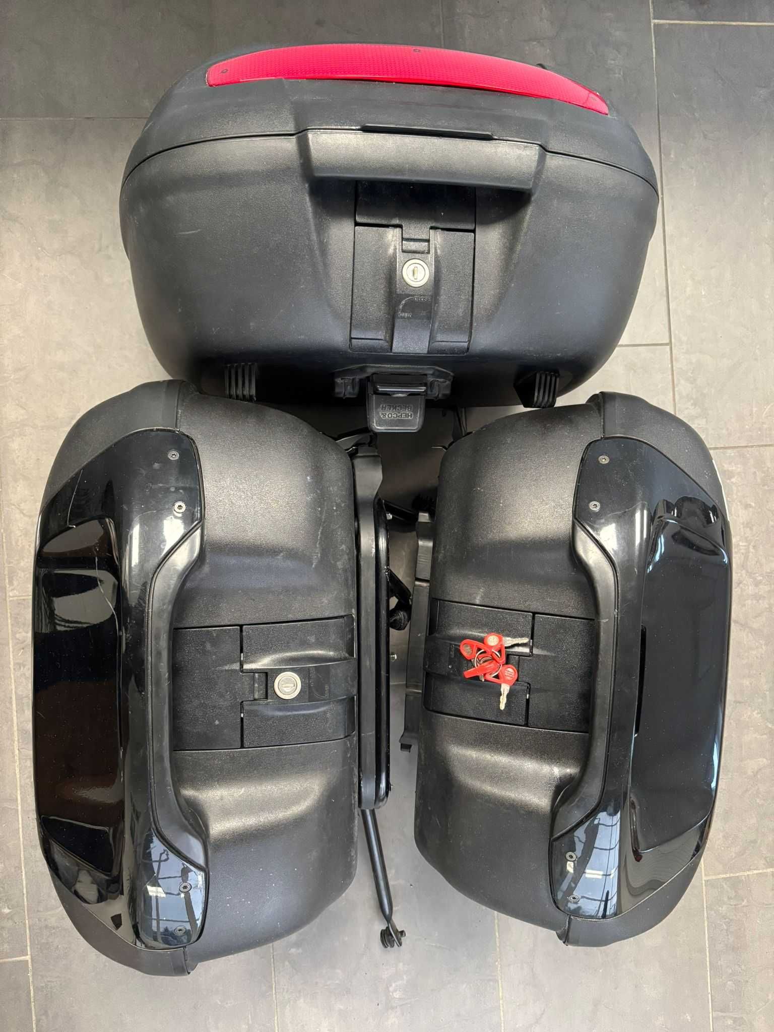 Kufry Boczne Centralny ze stelażami 3x Hepco&Becker Honda CB 1300 [94]