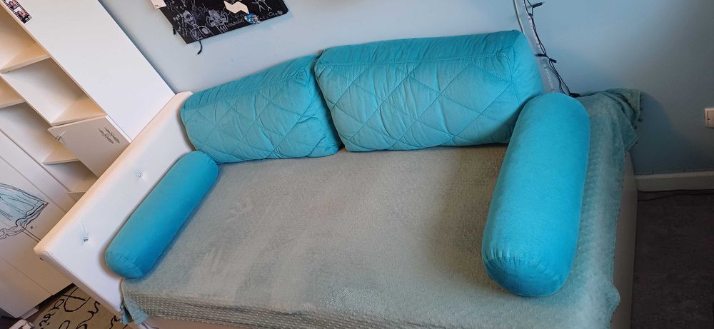 łóżko fashion mint dwupoziomowe z materacami