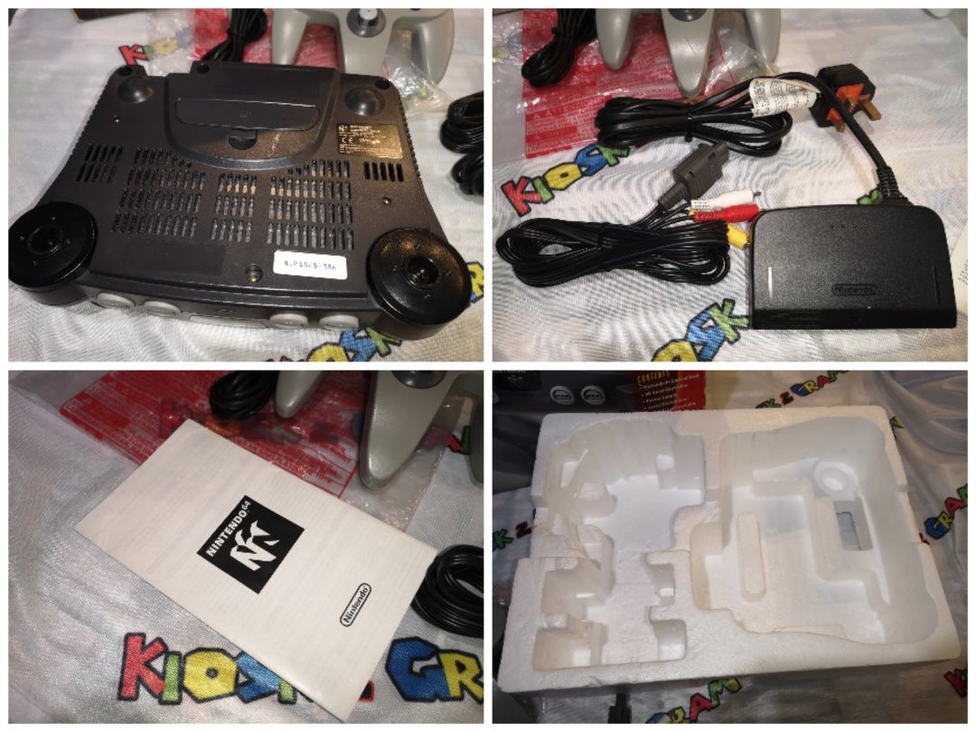 Konsola Nintendo 64 w PUDEŁKU (pad, kabel AC, instrukcja) stan BDB