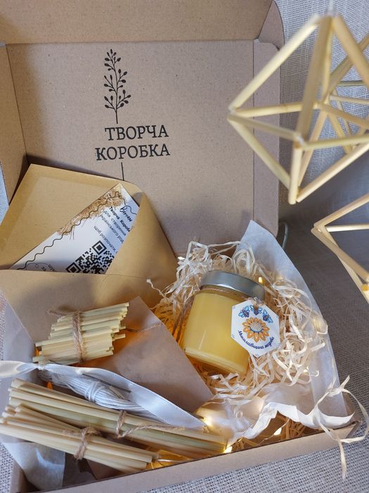 Павук із соломи + мед Набір для творчості | Подарунок | Творча Коробка