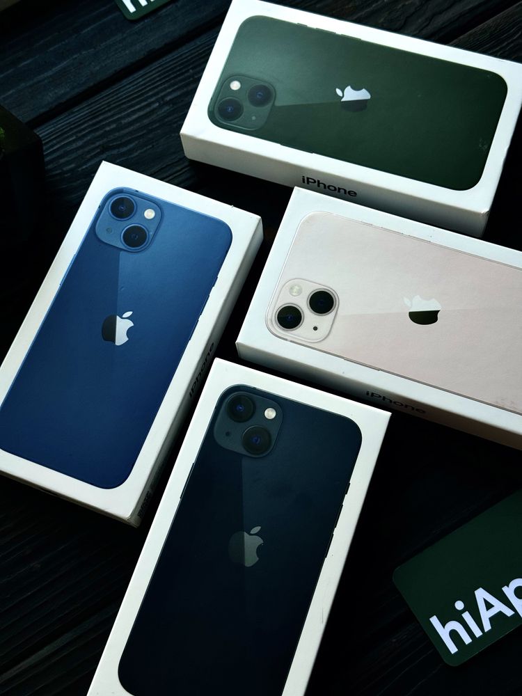 NEW iPhone 13 128 Starlight, Midnight, Green, Pink, Blue 500$