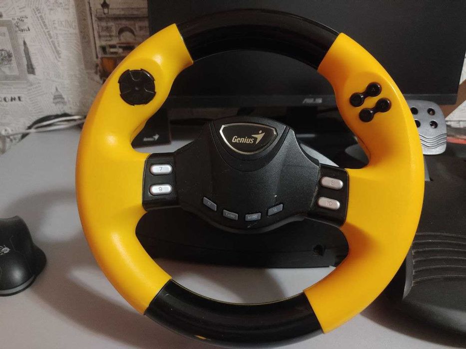 Ігрове кермо Genius Speed Wheel RV/Pedal + педалі в комплекті