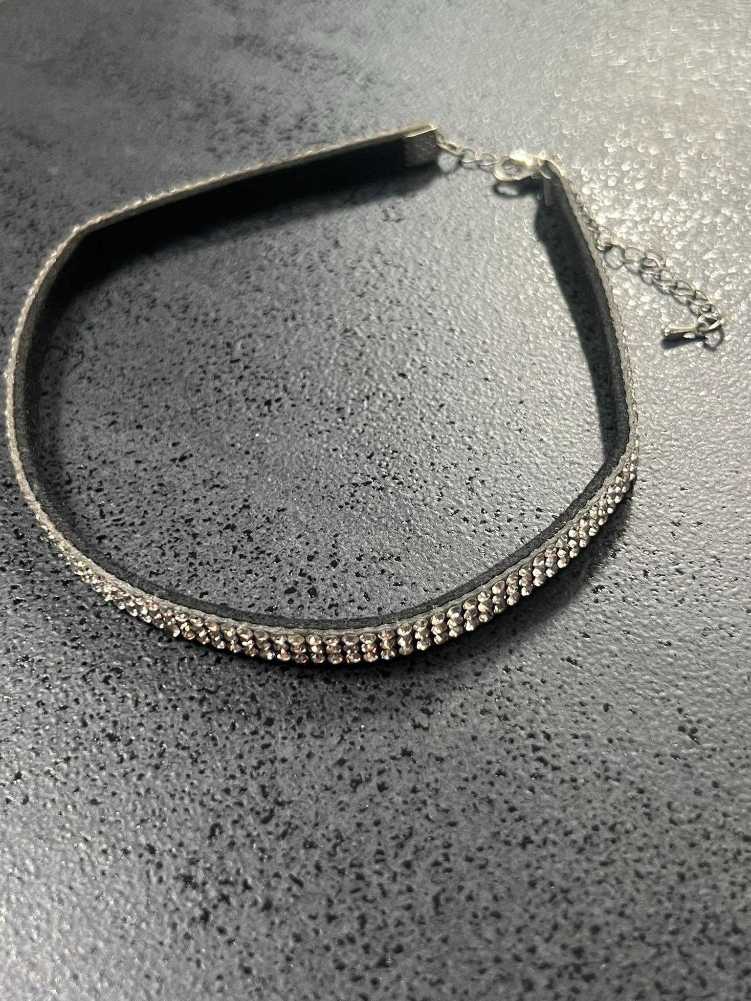 Naszyjnik necklace diamenciki diamonds choker