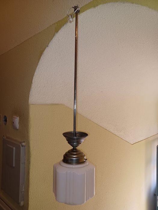 Candeeiro de tecto hall de entrada vintage rosa