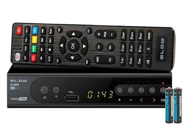 NOWY Tuner dekoder TV DVB-T2 BLOW 4625FHD H.265 LAN
