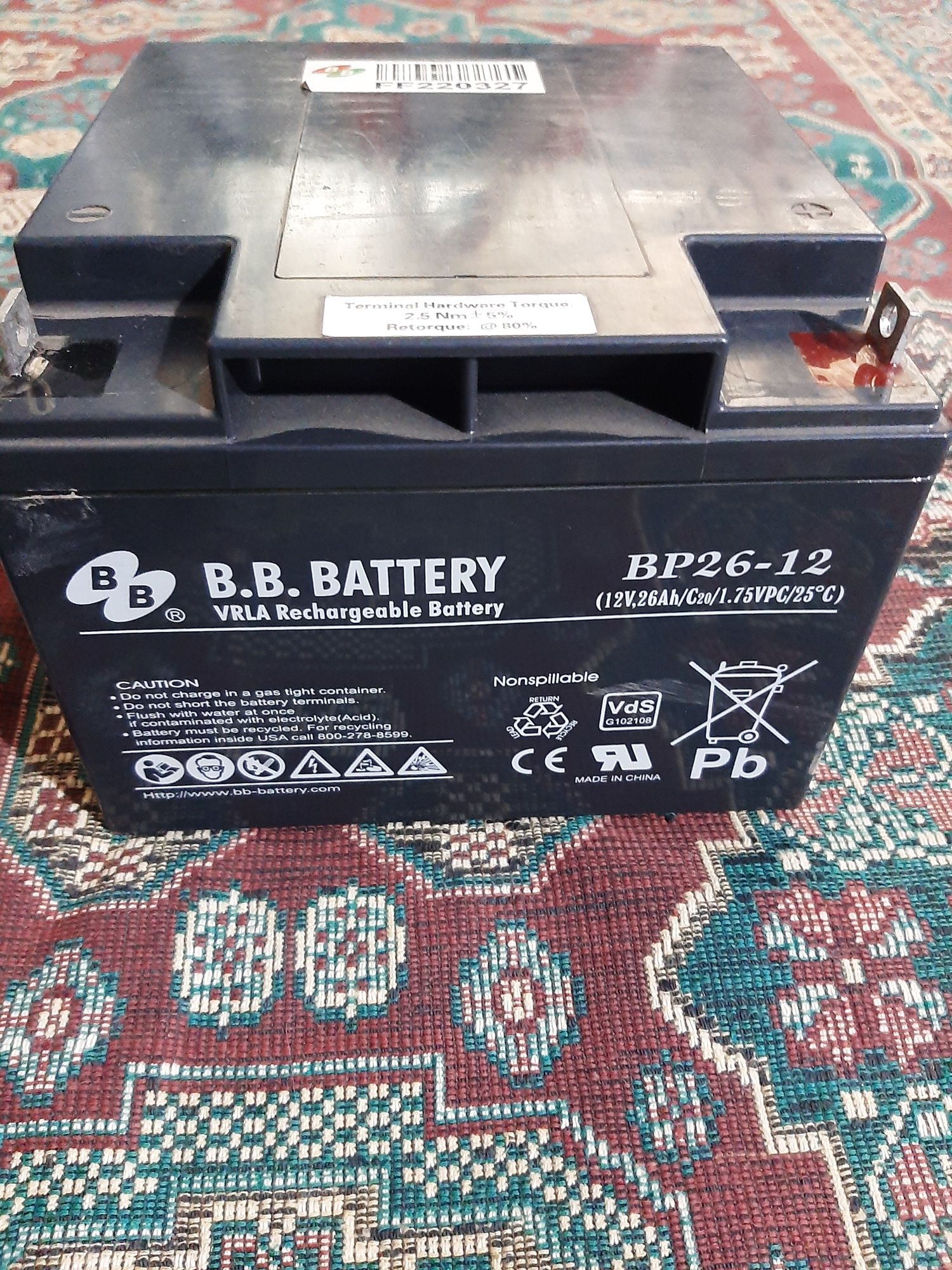 Аккамулятор B.B.BATTERY