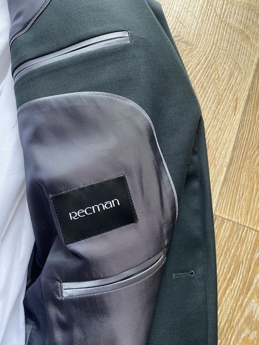 Garnitur Recman butelkowa zieleń jak nowy