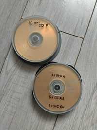 Zestaw 21 płyt CD DVD R RW wielokrotne