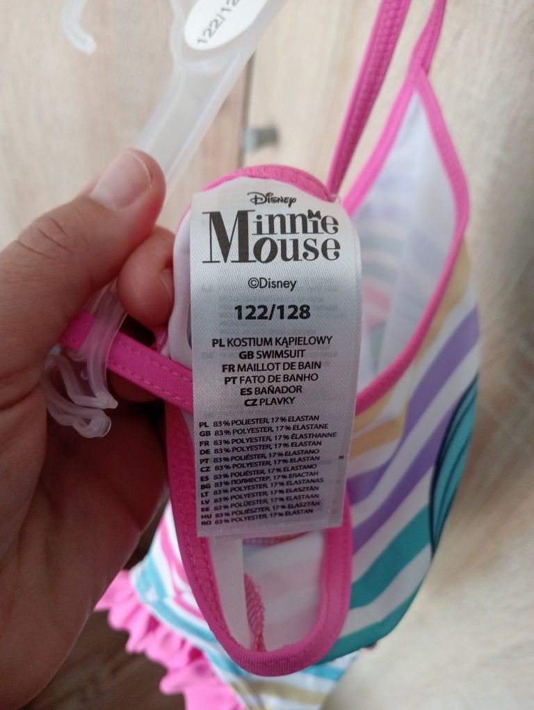 Minnie Mouse, strój kąpielowy, dziewczęcy, r. 122/128