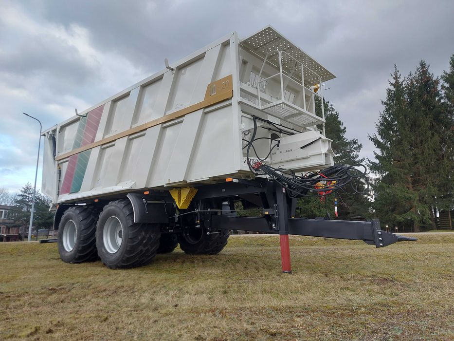 Przyczepa ze ścianą przesuwną(rozrzutnik obornika) PI 20 UMEGA