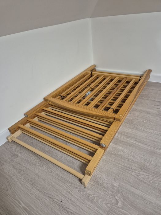 Łóżeczko, łóżko dziecięce drewniane 120x60 + materac