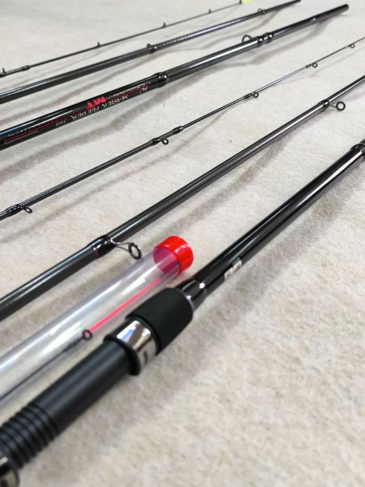 Zestaw 2x wędka feeder 360 master+ 2x kołowrotek wolny bieg+żyłka 500m