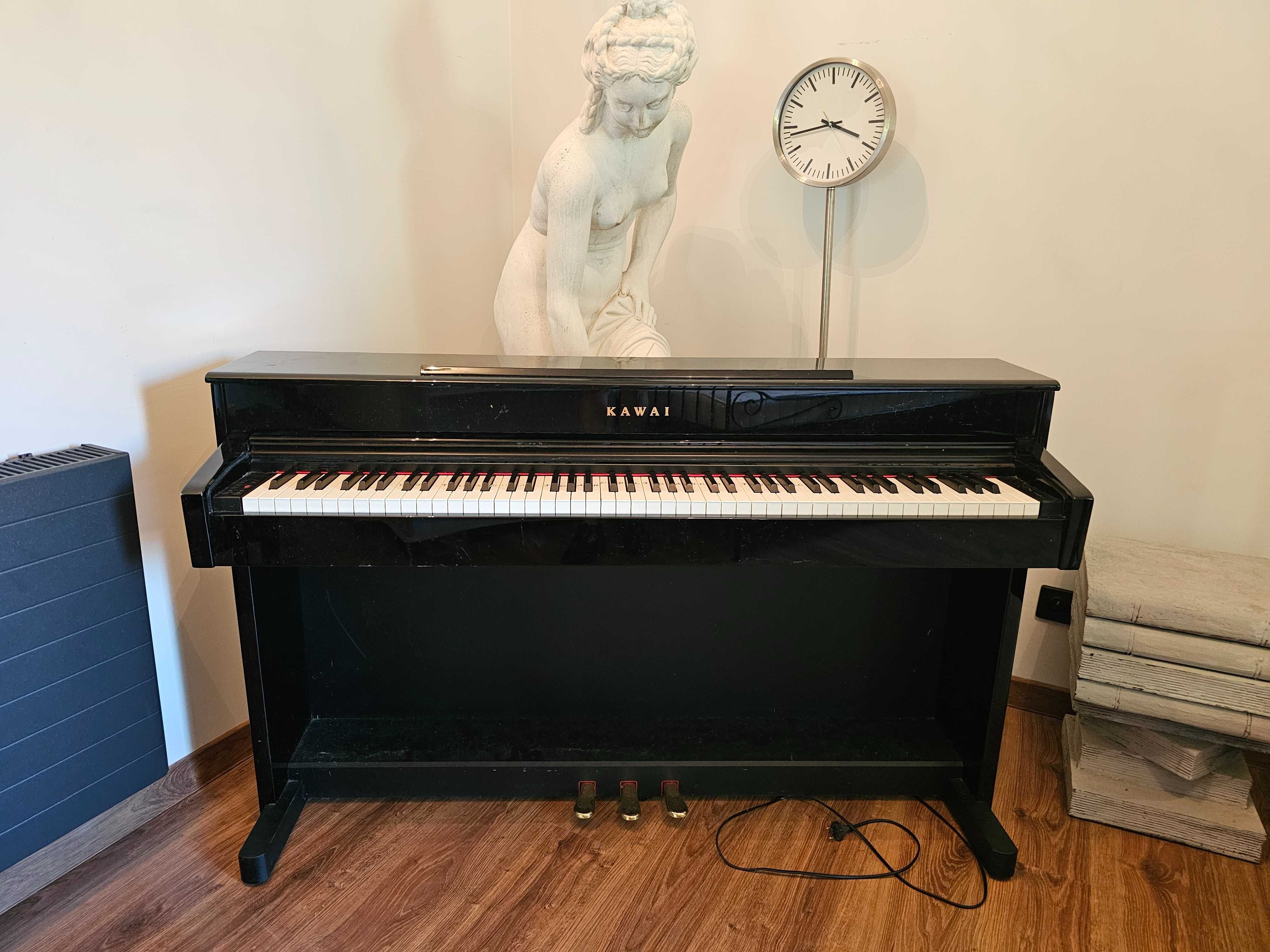 Pianino cyfrowe Kawai czarne wysoki polysk