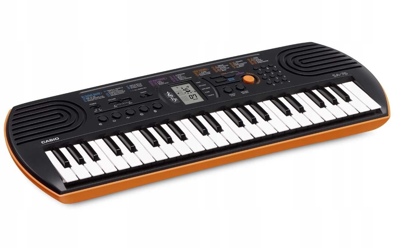 Nowe Organy Keyboard Casio SA-76 Idealny dla Dzieci 44 Klawisze (-20%)