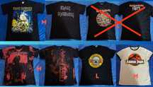 Iron Maiden, Disturbed, Gun's n roses, Jurassic park