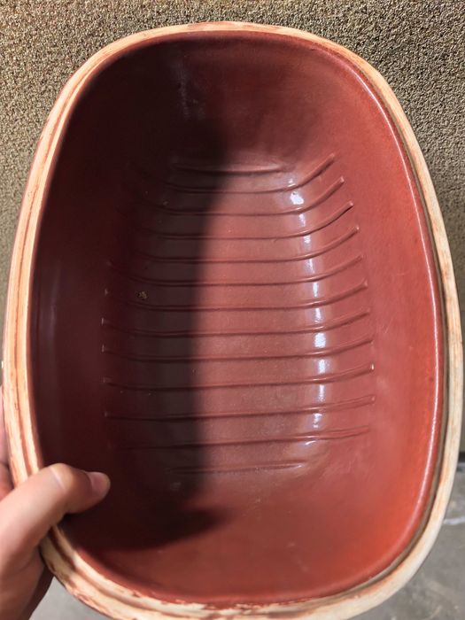 Unikatowa brytfanna termoodporna ceramika gęsiarka PRL