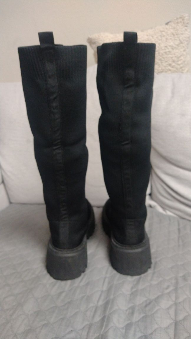 Buty skarpety kozaki na platformie wiosna jesień r.40