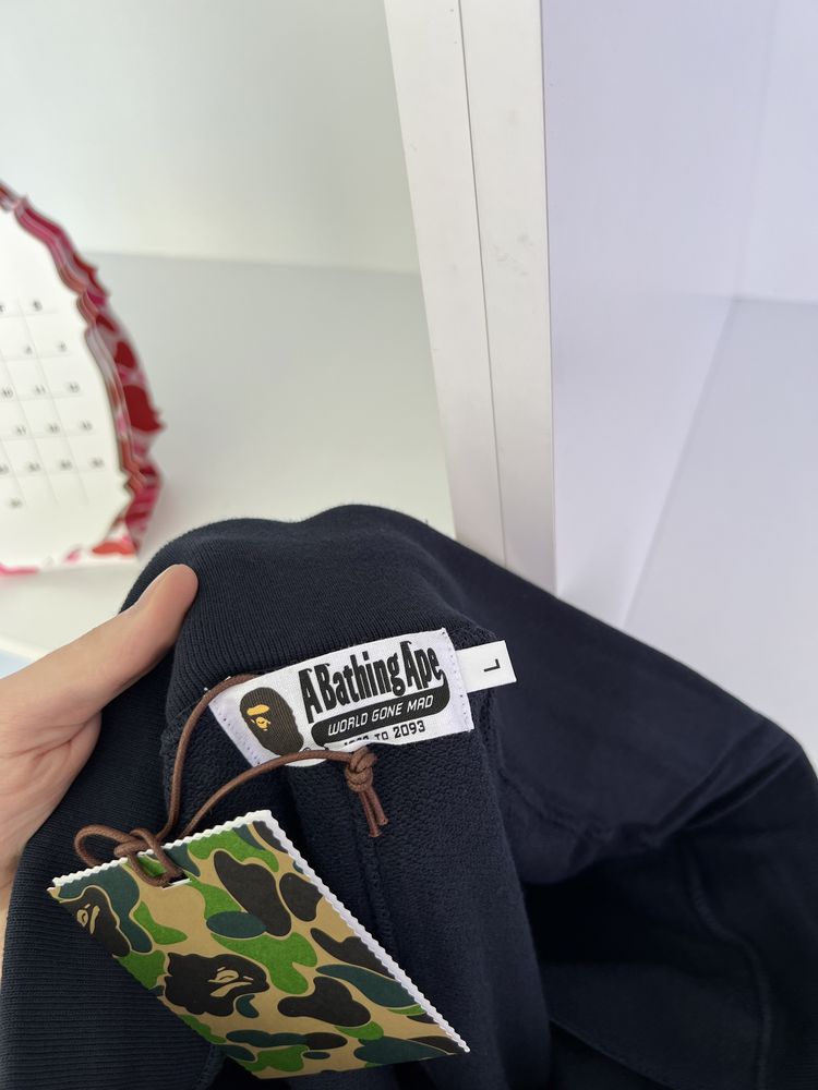 Шорти Bape Logo Navy Shorts оригінал