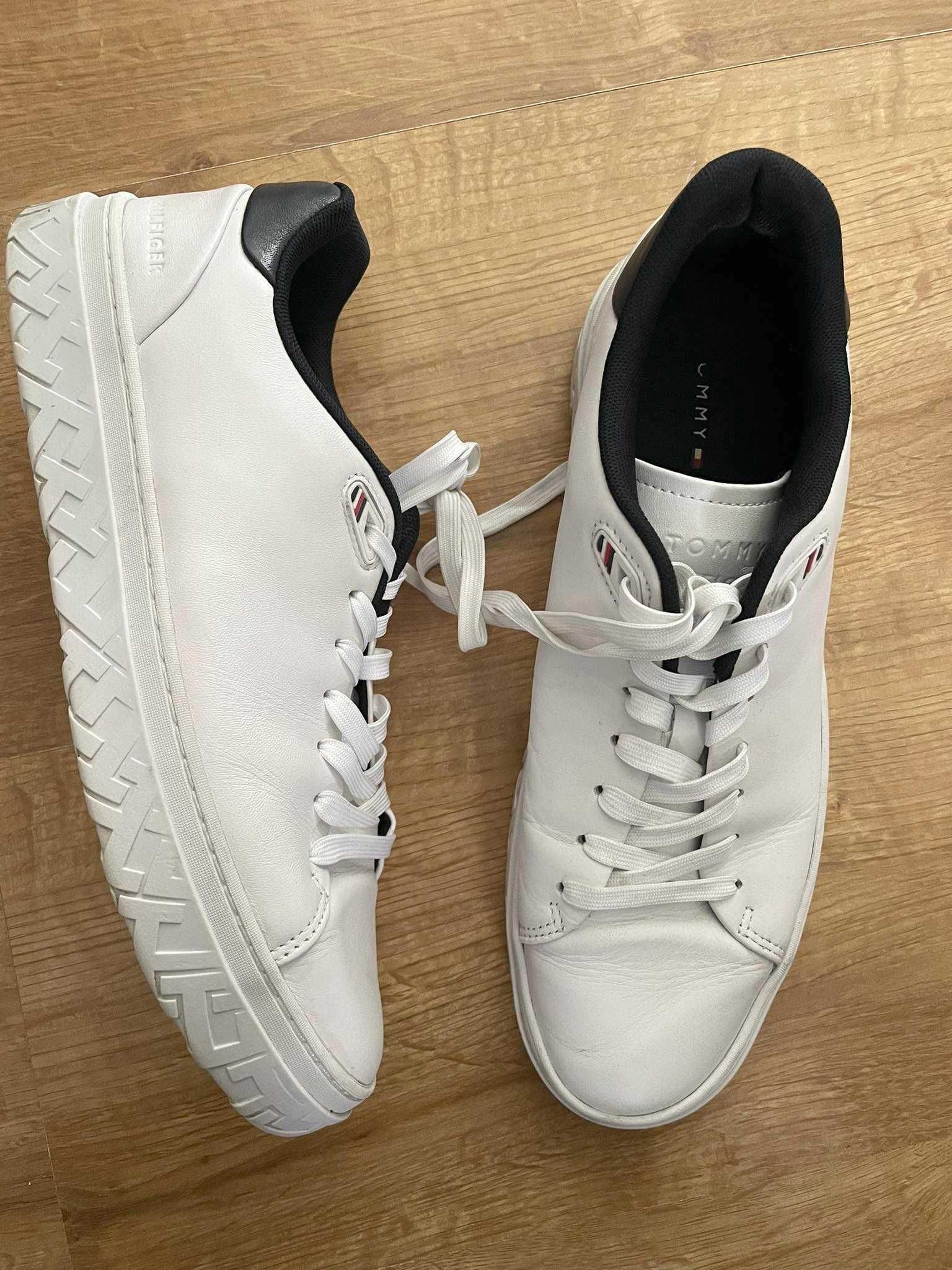 Tommy Hilfiger sneakersy skórzane Modern iconic court białe 41 buty