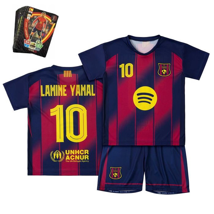 Strój piłkarski dziecięcy Lamine Yamal Barcelona rozm. 164 + gratis