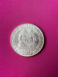 Moneta srebrna Dąbrówka i Mieszko
