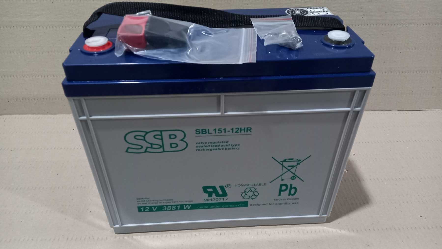 Акумулятор для ББЖ(UPS) SSB Battery SBL151-12HR 150 Ah. Німеччина