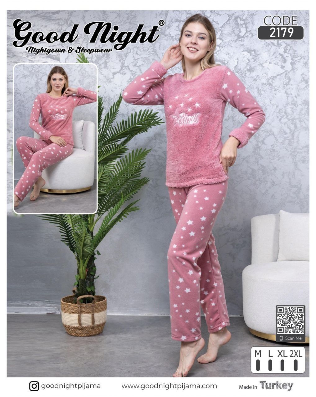 Пижама для женщин М-4XL Турция