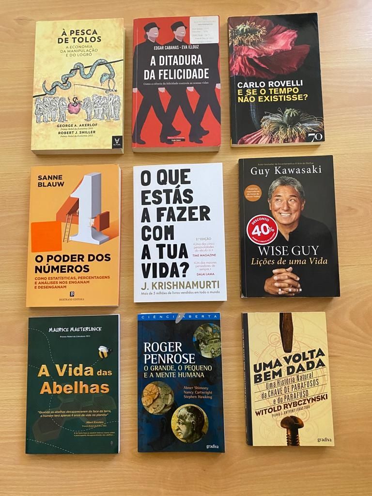 Livros de vários tipos