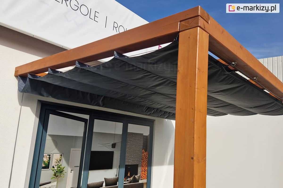 Dach tkaninowy pergola taras lekki żagiel przeciwsłoneczny Risto