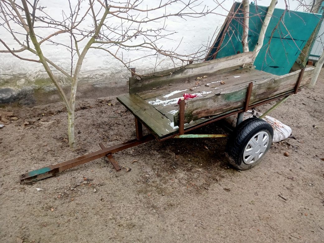 Продам Мотоблок з саморобним причіпом