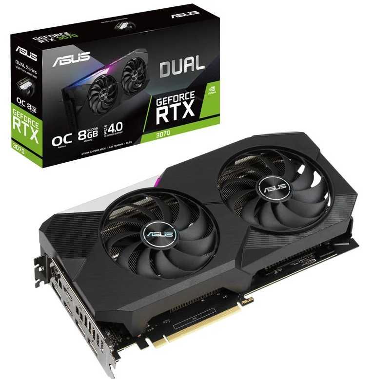 Karta graficzna ASUS GeForce RTX 3070 DUAL OC 8GB GDDR6 LED GW12M