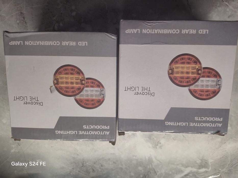 NOWE 2 lampy led tył 12V 24V przyczepa TIR HAMBURGER